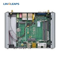 Mini PC Industrial Sin Ventilador Linkleaps, PC Integrado Compatible con Intel I3 I5 I7 de 4ª a 13ª Generación con SSD M.2 y LAN Dual GbE
