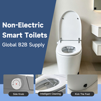 Toilette Intelligente Sans Électricité Ni Bidet, Cuvette de WC Smart Sans Alimentation pour Salle de Bain