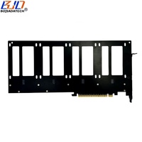 Kartu Ekspansi Riser PCI-E 5.0 16X ke 4 * Konektor SFF-8639 U.2 untuk U2 NVME SSD MB Mendukung Bifurkasi PCIe X4x4x4x4