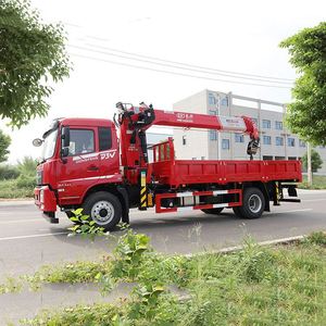 Camion grue Dongfeng D3V 4*2 avec grue à flèche droite Changxing de 10 tonnes, capacité de levage élevée, camion de transport - Product Image 4