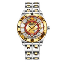 Montre à quartz Timekey 3058, best-seller transfrontalier, mode lumineuse, cadran ajouré 38 mm, pour femme, avec perles, résistance à l'eau 30M