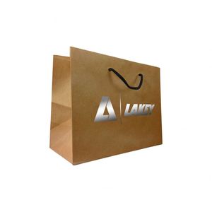 Wholesale Luxury Carry Custom Shopping Recycled Kraft Paper Bags for <b>Clothes</b> Boutique Packaging - Product Image 2
