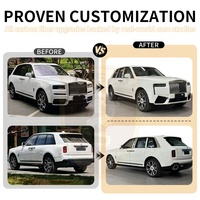 Pour Rolls Royce Cullinan 2018 ancien modèle mise à niveau vers le nouveau 2023 modèle voiture pare-chocs assemblage Kit carrosserie calandre phares Bodykit