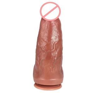 Büyük yumuşak gerçekçi silikon yapay penis elektrikli teleskopik titreşimli yapay penis vibratör kadınlar için yağ yapay penis seks oyuncakları - Product Image 3