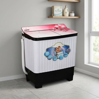 New Semi-Automatic 8.2 kg Twin Tub Top Loading All-In-One Washer/Dryer Electric English Interface Household Hotel Use Made India