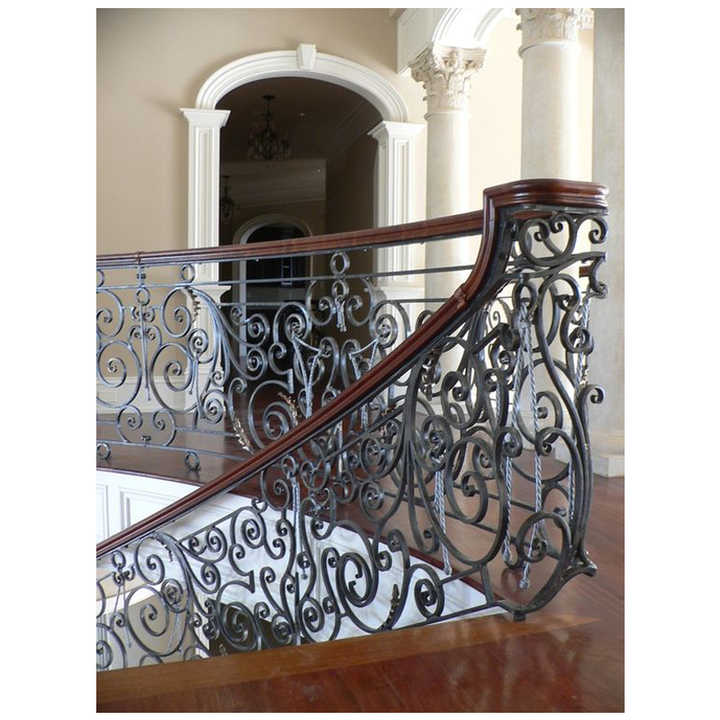 Modern House Customized Iron Stair Railing Design - China Railing