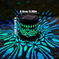 Lampe murale solaire Mandala Tournesol, luminaire décoratif extérieur en métal, idéal pour jardin, cour, terrasse, paysage, décoration étanche et idyllique