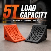 Cale de roue professionnelle 5T pour camions à charge lourde, bloc de freinage en PU de qualité industrielle, cale de sécurité pour la stabilité des véhicules
