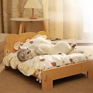 Cama para Mascotas de Estilo Moderno y Adorable, Diseño de Princesa Gato, de Madera, Apta para Interiores y Exteriores, para Gatos y Perros - Product Image 6