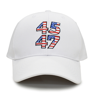 <span class=keywords><strong>Gorras</strong></span> Patrióticas para Elecciones, MOQ Bajo, OEM, ODM, Logotipo de Marca Personalizado, Bandera de EE. UU. Bordada, <span class=keywords><strong>Gorras</strong></span> Negras y Blancas Estructuradas de 6 Paneles - Product Image 3