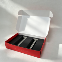 Boîte d'expédition en carton personnalisée à faible MOQ avec plateau intérieur, impression recto simple pour l'emballage de gâteaux, aliments, etc.