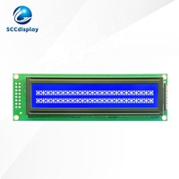 Russisches Schriftzeichen JXD2402A COB 24x2 STN Blaues Negatives LCD-Display ST7066/AIP31066 Treiber Hohe Helligkeit 118x36x14,5mm