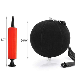 Pelota de Entrenamiento de Swing de Golf, Herramienta de Entrenamiento Inteligente Inflable, Ayuda para la Corrección de la Postura, Negra, 15 cm, Ecológica, con Recubrimiento Flocado - Product Image 3