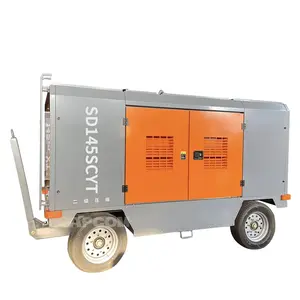 Compresseur diesel 15 bars 530cfm, compresseur d'air à vis 220psi, 140kw, 15 m3/min, compresseur diesel, compresseur d'air