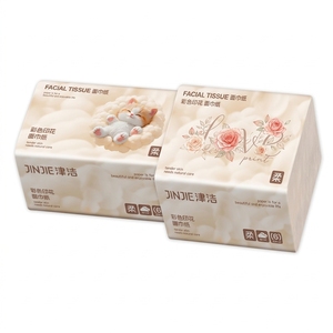 <span class=keywords><strong>Pañuelos</strong></span> Faciales Suaves Impresos a Color, Paquete de 6 Capas, Servilletas Kleenex en <span class=keywords><strong>Caja</strong></span> para el Hogar, Hotel y Baño - Product Image 3