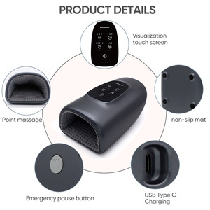 Masajeador de Manos Recargable con Calor, Temporizador, Compresión por Presión de Aire, 2000mAh, ABS+Silicona - Product Image 2