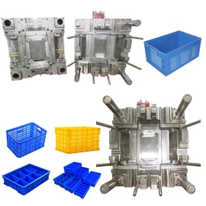 custom mold maker plastic injection molding assembly painting service for plastic logistics storage box