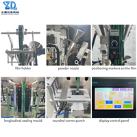 Machine d'emballage de poudre de thé à mouvement alternatif avec conception de sac d'angle, scellage de bords lisses, pour Masala et boissons instantanées, en acier inoxydable