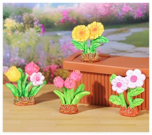 Ladrillo césped flor hierba <span class=keywords><strong>Castillo</strong></span> Hada jardín miniaturas DIY terrario suculentas Micro paisaje decoración resina artesanía estatuilla - Product Image 5