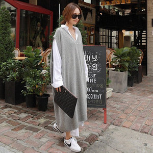 Abito Pullover Casual da Donna Stile Coreano Autunno-Primavera 2026, Moda Oversize, Maglione Vestito Femminile - Product Image 4