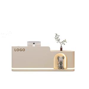 受付カスタマイズ可能な木製ファッションシンプル美容室工場直販 - Product Image 6