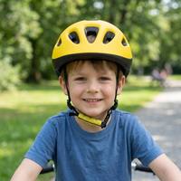 Casque de vélo pour enfants, garçons, filles, adolescents - Sécurité pour le cyclisme, le roller, le vélo d'équilibre et la trottinette avec logo imprimé
