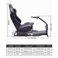 Nouveau simulateur de course, chaise de simulateur de course, simulateur de course automobile, simulateur de jeu de course, simulateur de siège pour jeu de course