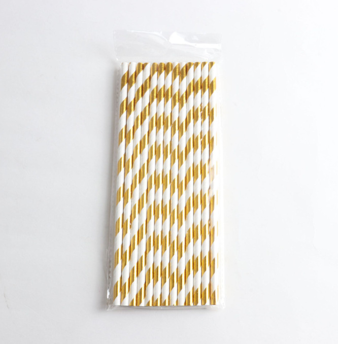 Black gold      drinking straw * 10pcs