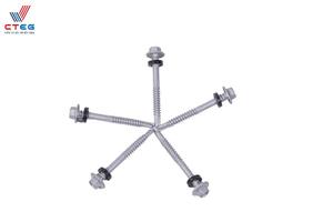 High Stiffness Dacromet Coated Screws 600 400hv Steel Hex Type Corrosion Resistant <b>Fasteners</b> - Product Image 4