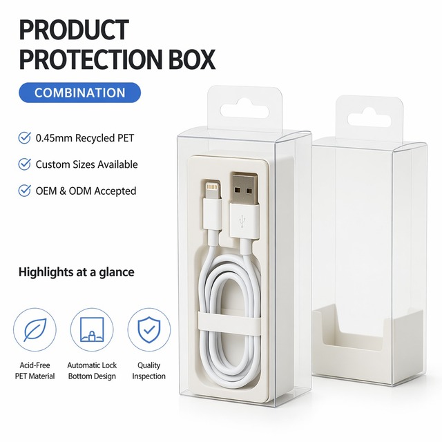 Custom Size Clear Plastic Heat Seal Blister Packaging High Transparency PET Shell USB Flash Drive Memory Card Storage