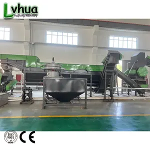 Waste dirty pe ldpe pp bags shopping bag bottle barrel shredder crushing washing dewatering machine line