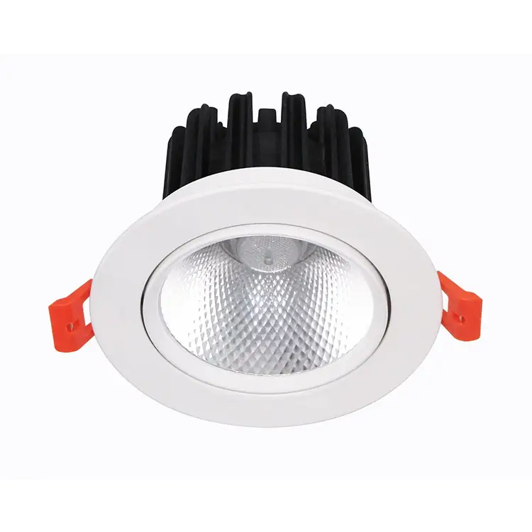 Plafonnier LED encastrable de 2 pouces, 3W, 5000K, lumière du jour, blanc, CRI80, garniture noire, plafonniers avec pilote LED