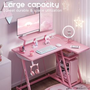 โต๊ะคอมพิวเตอร์พีซี LED สำหรับผู้ชนะเกมกระจกเทมเปอร์ RGB 39นิ้วโต๊ะเล่นเกม - Product Image 5