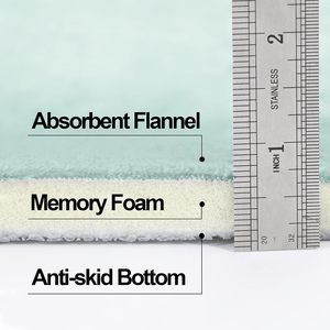 FMT Set di tappeti da <span class=keywords><strong>bagno</strong></span> in Memory Foam antiscivolo 5 pezzi tappetino da doccia assorbente in microfibra per uso domestico, <span class=keywords><strong>tappeto</strong></span> da <span class=keywords><strong>bagno</strong></span> <span class=keywords><strong>lavabile</strong></span> in lavatrice - Product Image 5