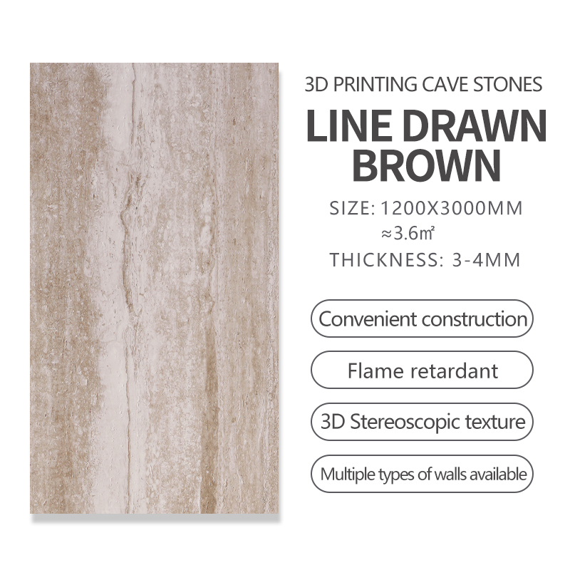 Linea disegnata marrone