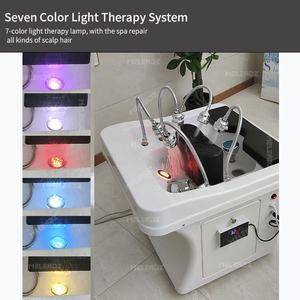 Electric <strong>Portable</strong> Head Spa Equipment Plumbed <strong>Shampoo</strong> <strong>Sink</strong> With Waterfall Faucets Hair Wash <strong>Shampoo</strong> Basin - Product Image 4