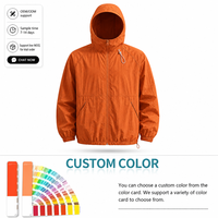Veste coupe-vent légère unisexe à manches longues avec fermeture éclair intégrale et capuche, protection solaire, pour l'extérieur, été, tailles S-3XL, marque privée OEM