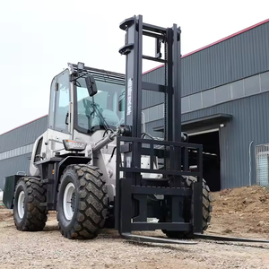 Powston PTF Serisi Ağır Hizmet Tipi 3 Ton 4 Çeker Dizel Forklift Hidrolik Arazi Tipi Çiftlik Forklifti 4 Metre Kaldırma Yüksekliğiyle Satılık - Product Image 6