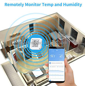 Capteur de température et d'humidité sans fil TUYA avec alertes de notification via application, <span class=keywords><strong>thermomètre</strong></span> hygromètre WiFi compatible avec Alexa - Product Image 6