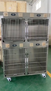 Precio de La Clínica de Hospital Veterinario SUS 304, equipo de cuidado de la salud de mascotas, jaula sostenible con ricino con 4 espacios de alta calidad - Product Image 3