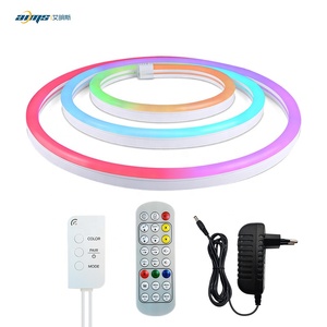 Tira <span class=keywords><strong>LED</strong></span> de luces de neón de 24V, RGB, multicolor, resistente al agua, flexible, tubo de silicona, <span class=keywords><strong>WiFi</strong></span>, control remoto, luces de neón - Product Image 4