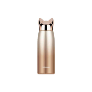 Boccetta elegante del bicchiere della bottiglia di acqua delle orecchie di gatto sveglie, tazza di viaggio inossidabile di Thermos di vuoto - Product Image 1