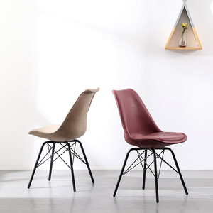 Modern Minimalist Upholstered Dining Chair Nordic Style With <b>Backrest</b> For Living Room Adult Use - Product Image 3