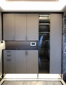 Modern <b>Shoe</b> Cabinet <b>Racks</b> Customized Size Solid Wood Furniture for Home Commercial Use Environmentally Protected Living Room - Product Image 1