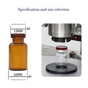 Semi-automatic Glass Vial Small <b>Bottle</b> <b>Stopper</b> Aluminum Metal Flip Off Caps Sealing Crimping Capping Machine - Product Image 4