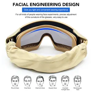 OEM yeni tasarım açık taktik çekim gözlük koruyucu gözlük hızlı kask motosiklet taktik gözlük