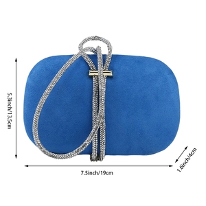 Women Vintage Square Evening Bag Marble Acrylic Clutch <b>Purse</b> Glitter Metal Chain Handbag for Family Gathering Dating - Product Image 2
