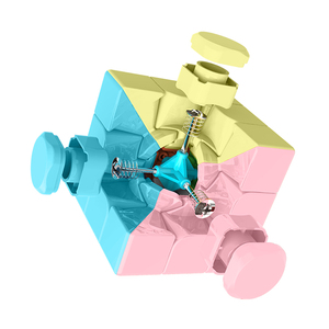 Juego de Cubos de Velocidad Moyu Meilong Serie Macaron <span class=keywords><strong>3x3</strong></span> 5x5 Pirámide, Rompecabezas para Niños, <span class=keywords><strong>Cubo</strong></span> Mágico Suave sin Adhesivos, Juguete de Regalo de Navidad - Product Image 3