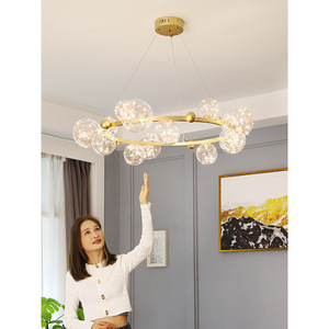 Nouvelle Suspension Luxe Style Nordique Ciel Étoilé, Lustre Moderne Minimaliste pour Chambre et Salon, Grand Éclairage de Salle à Manger - Product Image 3