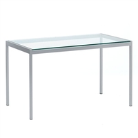Table console moderne pour couloir, très vendue, personnalisée, longue et étroite, en fer thermolaqué et verre, pour salon et hôtel